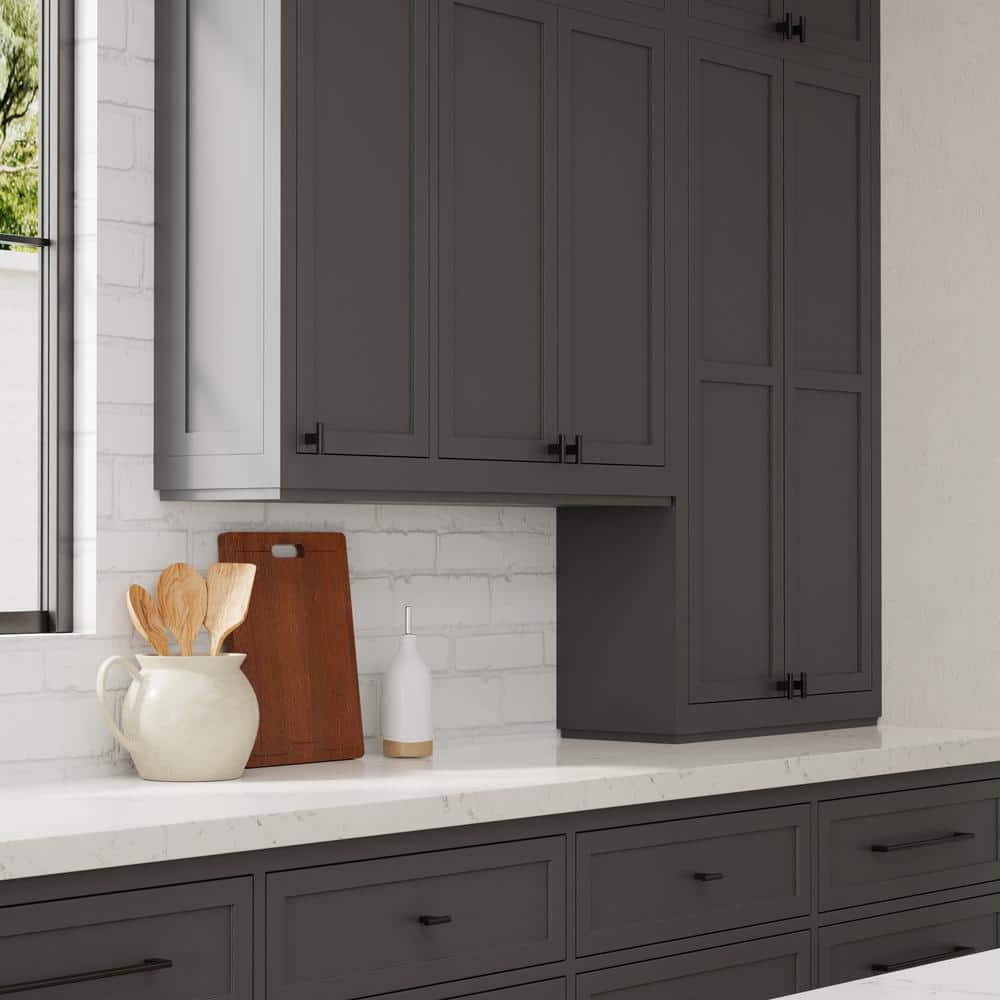 10-Pack Vail 2 in. (51 mm) Modern Matte Black T-Shaped Cabinet Knob - Hercitys