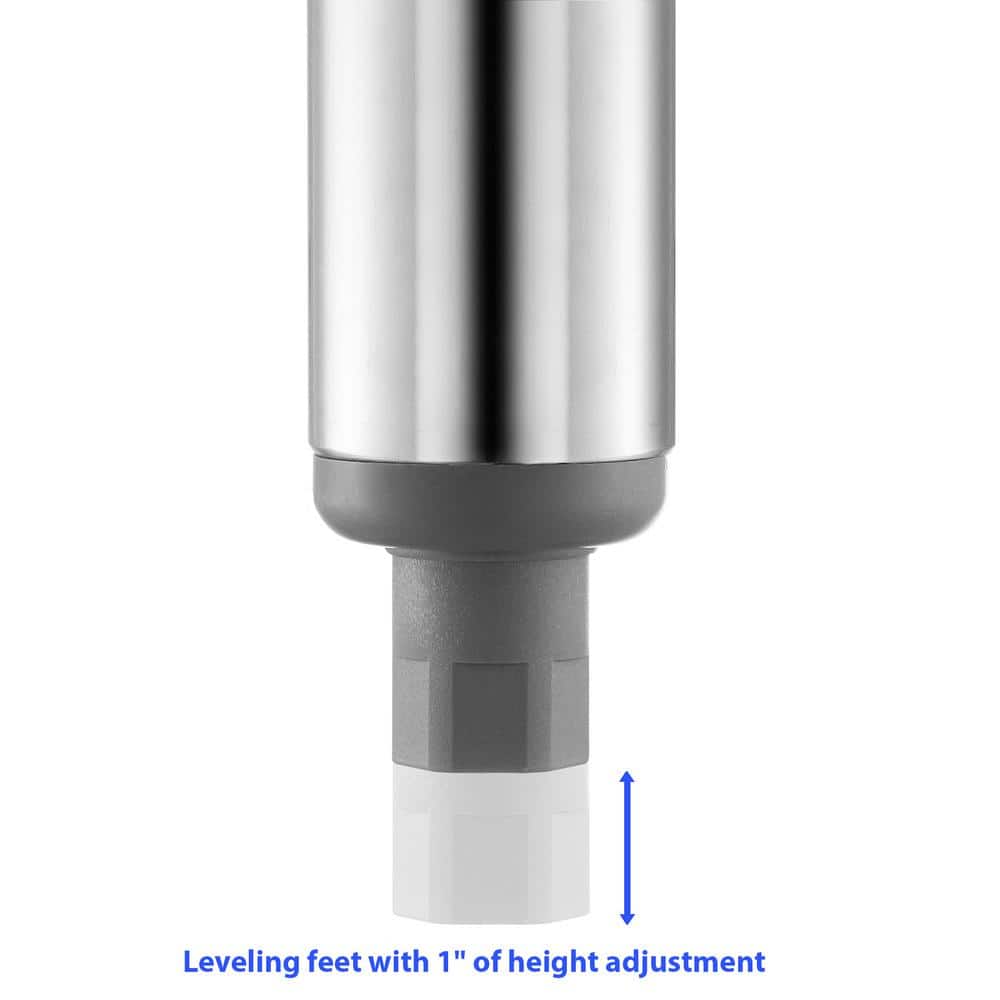 30 x 24 Inch Stainless Steel Kitchen Utility Table with Backsplash and Bottom Shelf - Hercitys