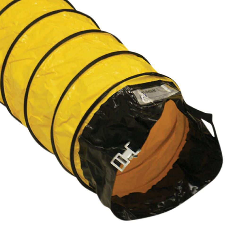 10 in. D x 25 ft. Coil Flexible Ducting Air Ventilator Yellow - Hercitys