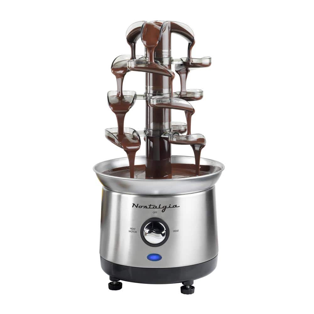 1 qt. Stainless Steel Cascading Chocolate Fondue Pot - Hercitys