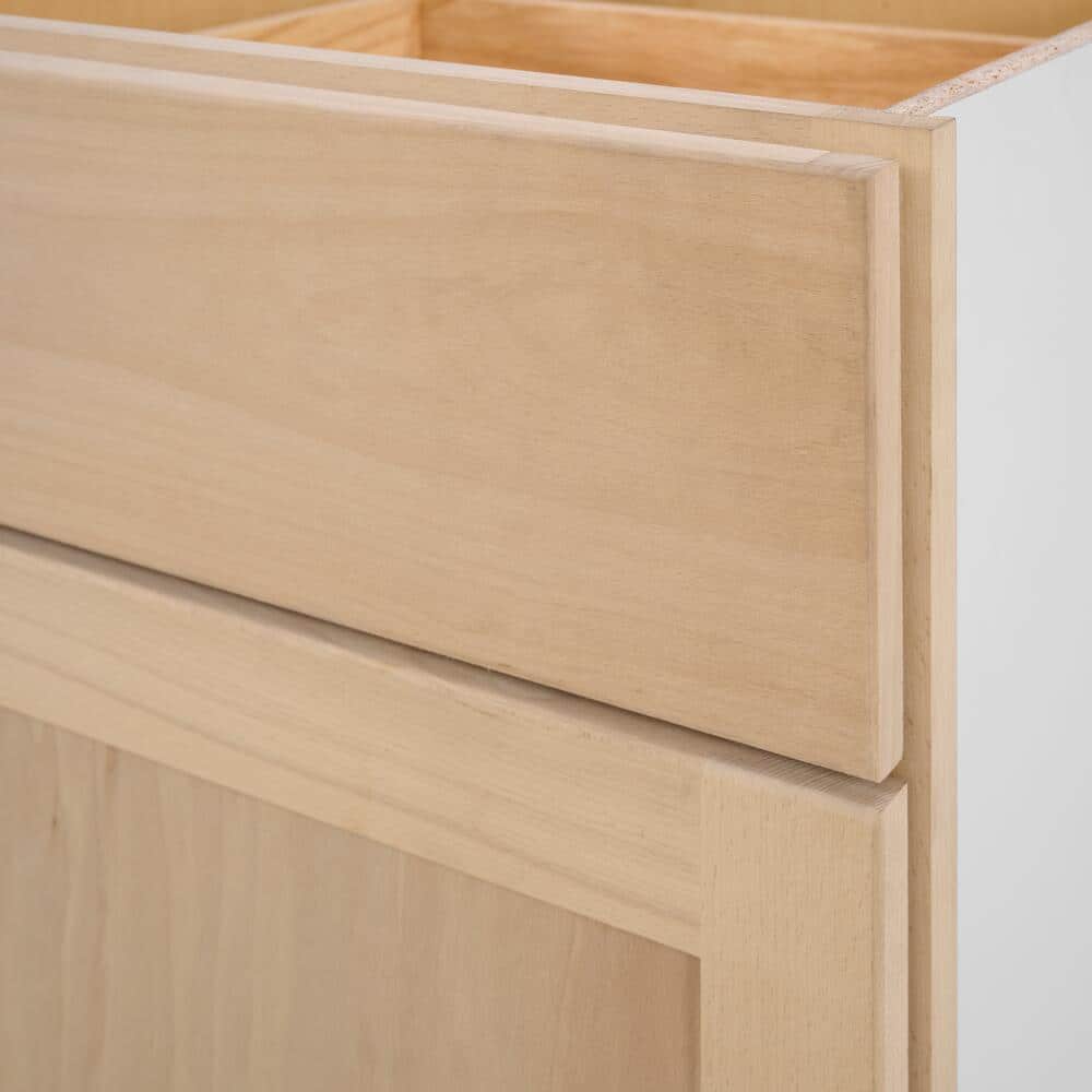 24 in. W x 24 in. D x 34.5 in. H Ready to Assemble Base Kitchen Cabinet in Unfinished with CLICKREADY Technology - Hercitys