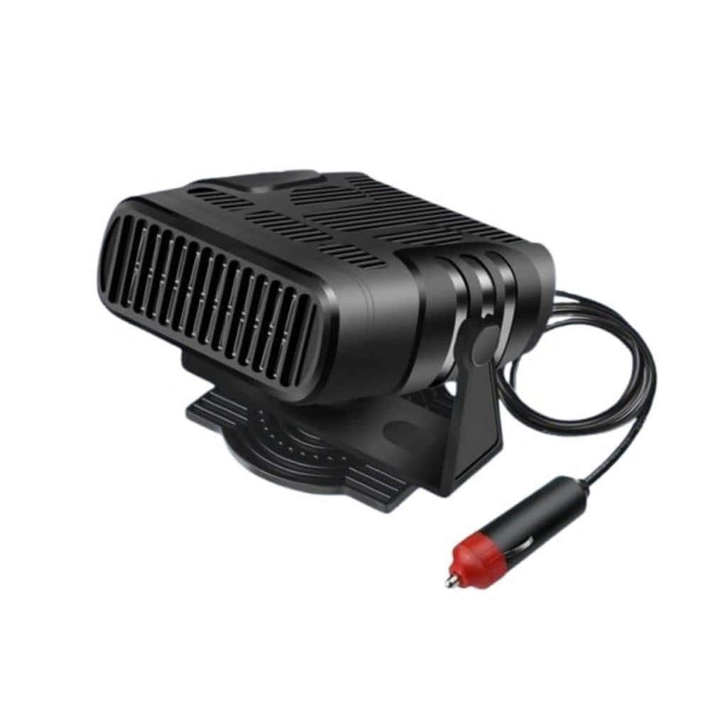 12V/120W Portable Electric Car Heater, 2025 Upgraded Fast Heating Defroster Heater, Automobile Defrost Defogger in Black - Hercitys