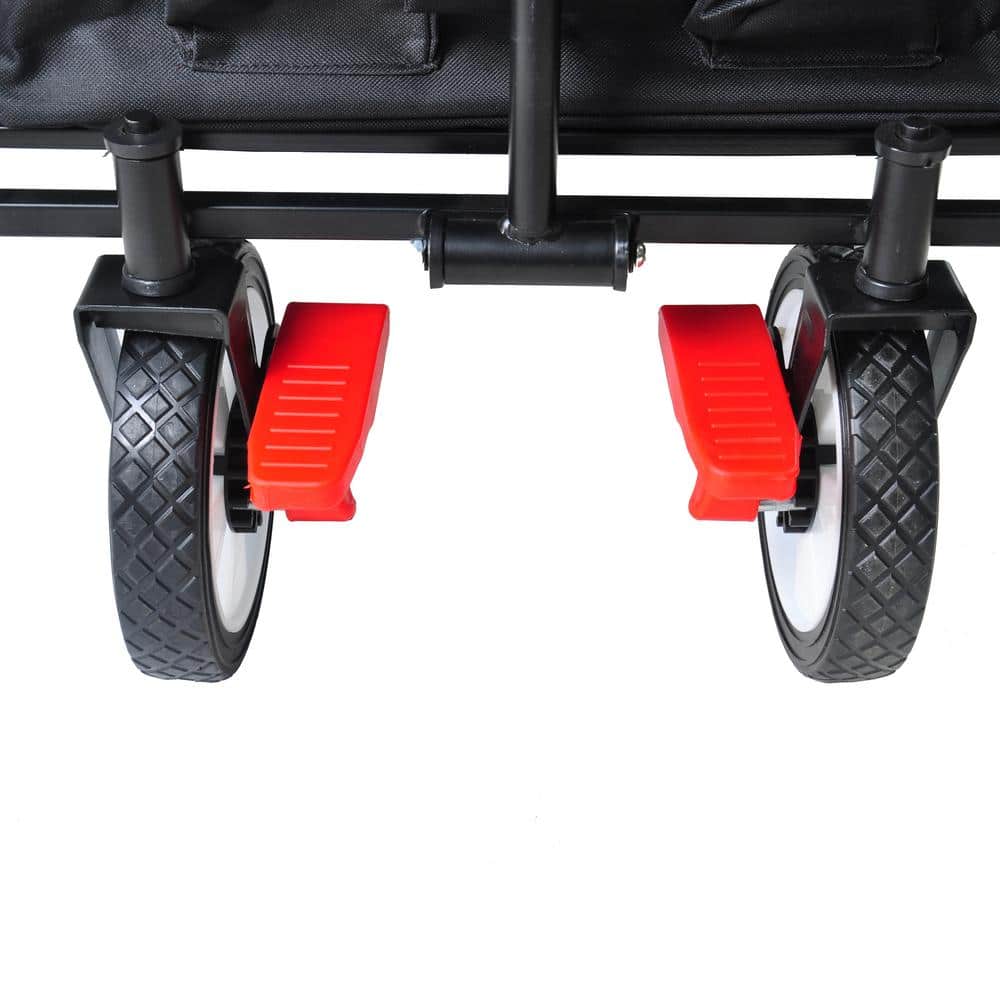 3 cu. ft. Steel Garden Cart, Black - Hercitys