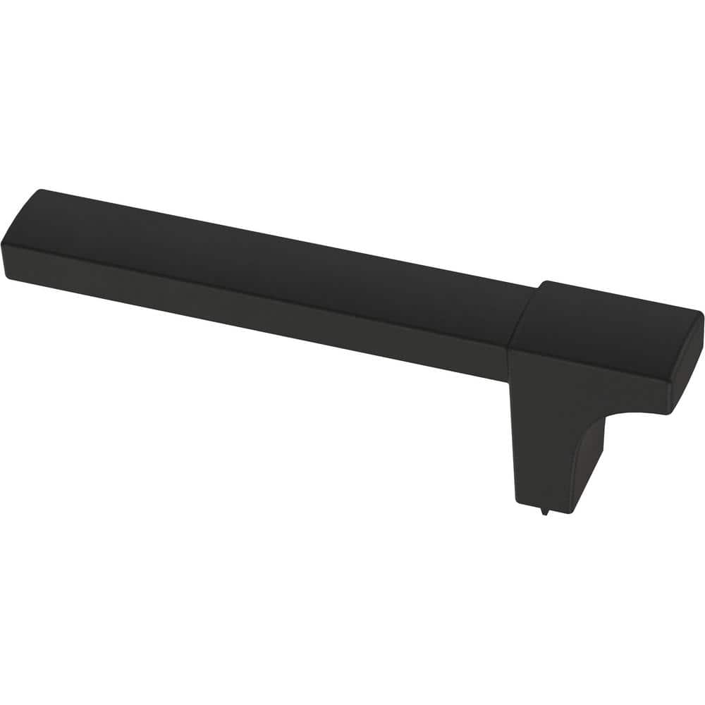 (10-Pack) Modern Track 3-23/32 in. (94 mm) Modern Matte Black T-Shaped Bar Cabinet Knobs - Hercitys