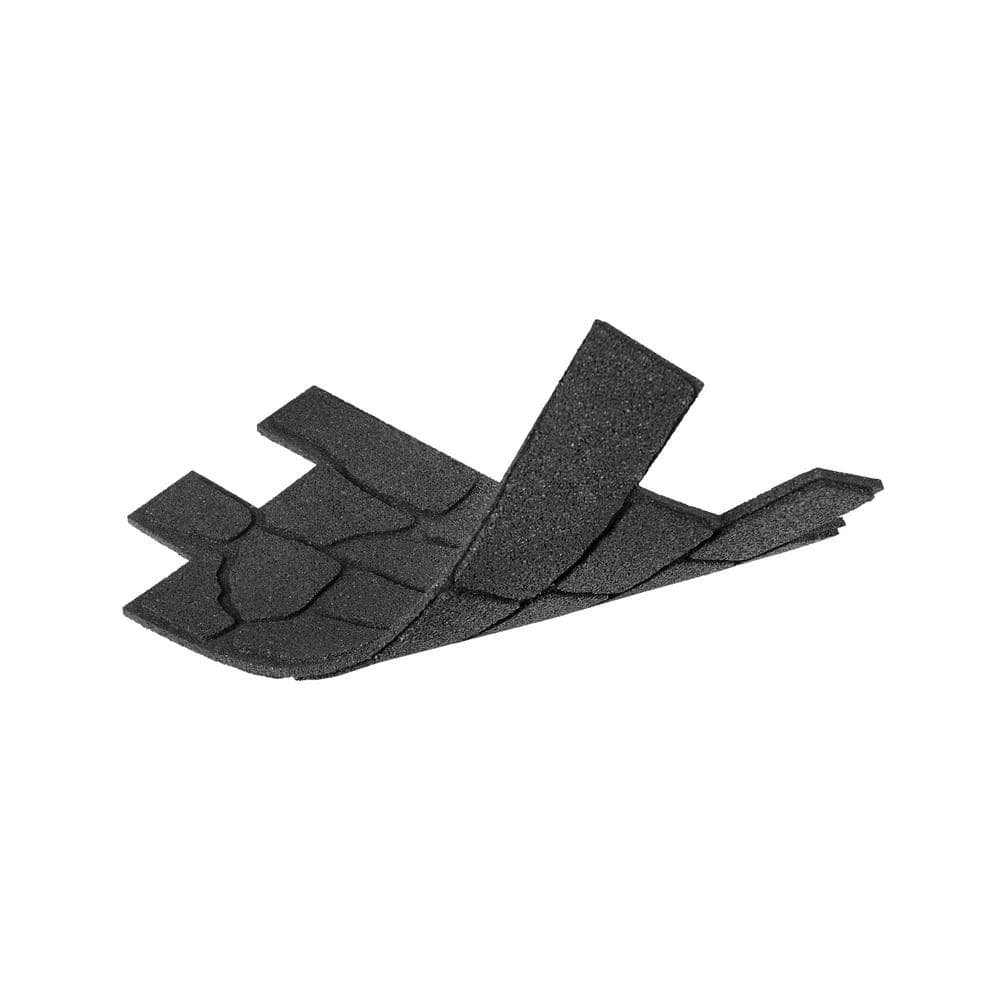 24 in. x 12 in. x 5/8 in. Black Interlocking Dual-Sided Rubber Paver (9-Pack) - Hercitys