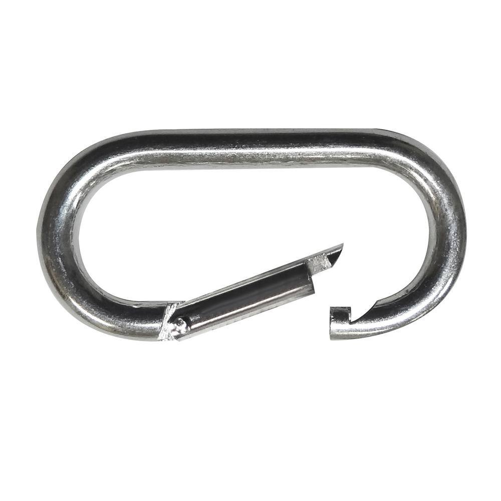 1-1/2 x 3-1/8 Zinc-Plated Spring-Loaded Snap Hook to Connect Rope, Cable and Hook Straps to E-Tracks (2-Pack) - Hercitys