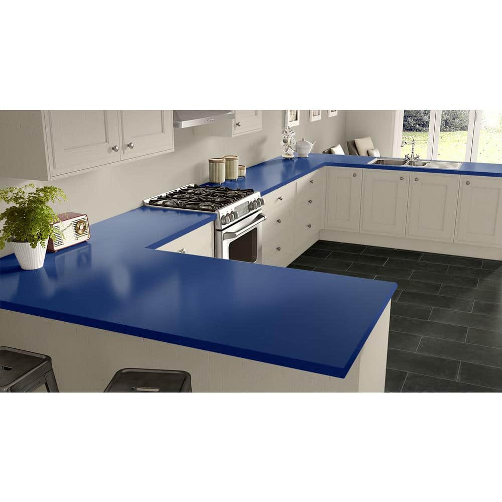 4 ft. x 8 ft. Laminate Sheet in Lapis Blue with Matte Finish - Hercitys