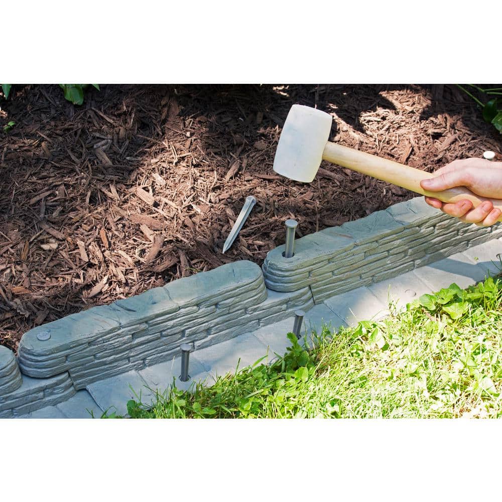 20 ft. Bedrocks TrimFree Resin Slate Lawn Edging - Hercitys