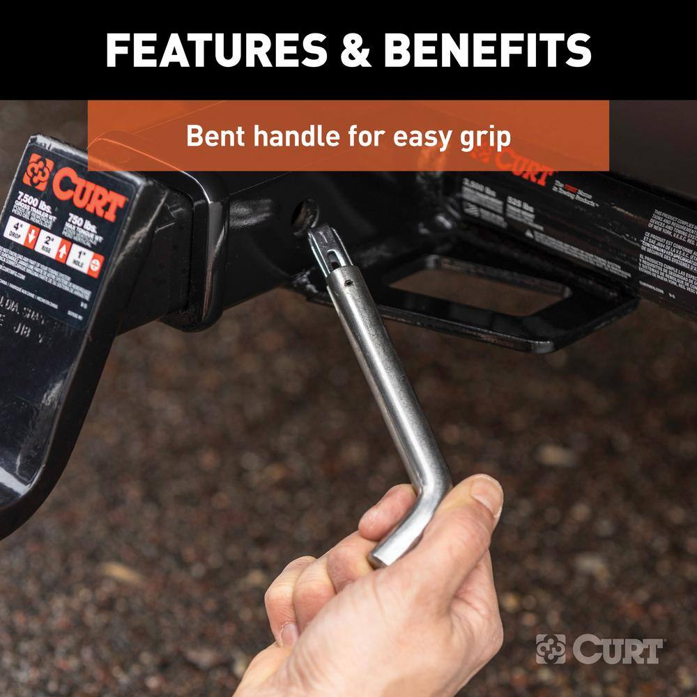 5/8 in. Chrome Barbell Hitch Lock 3 in. Receiver - Hercitys