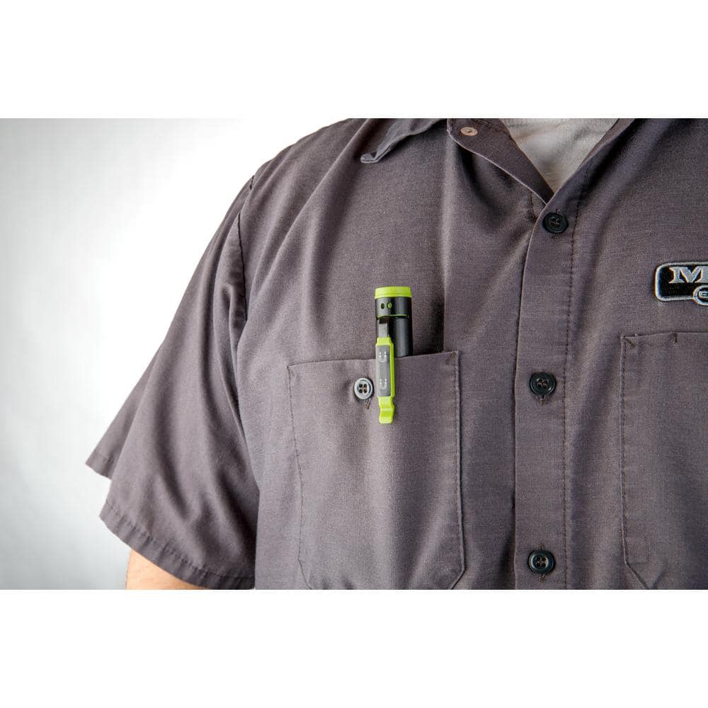 450/140 Lumen Rechargeable LED Inspection Pen Light with Flood, Spot, UV Light & Red Laser Pointer, Magnetic Pocket Clip - Hercitys