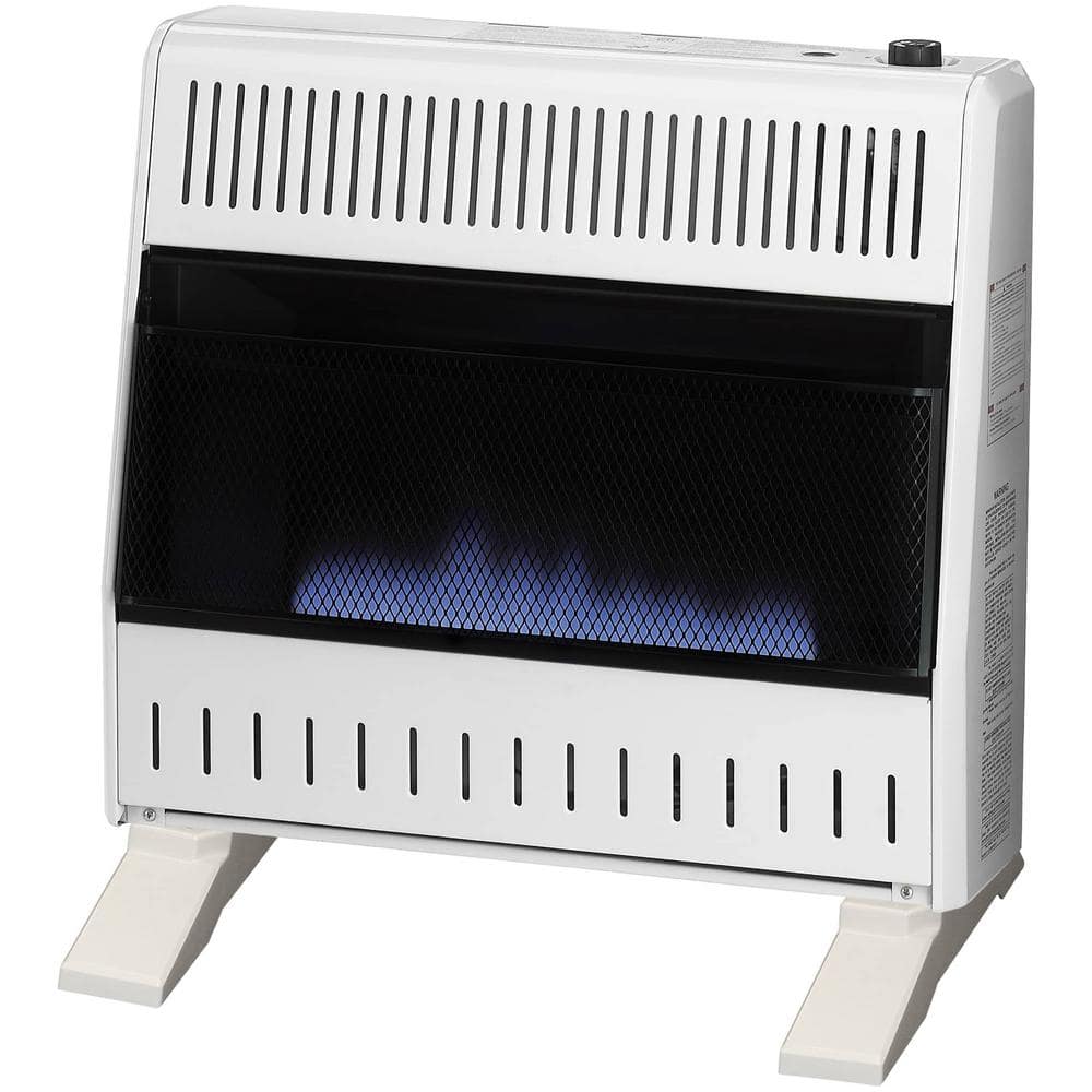 30,000 BTU Natural Gas Ventless Blue Flame Space Heater With Base Feet, Manual Control – Model# MN300HBA-B - Hercitys