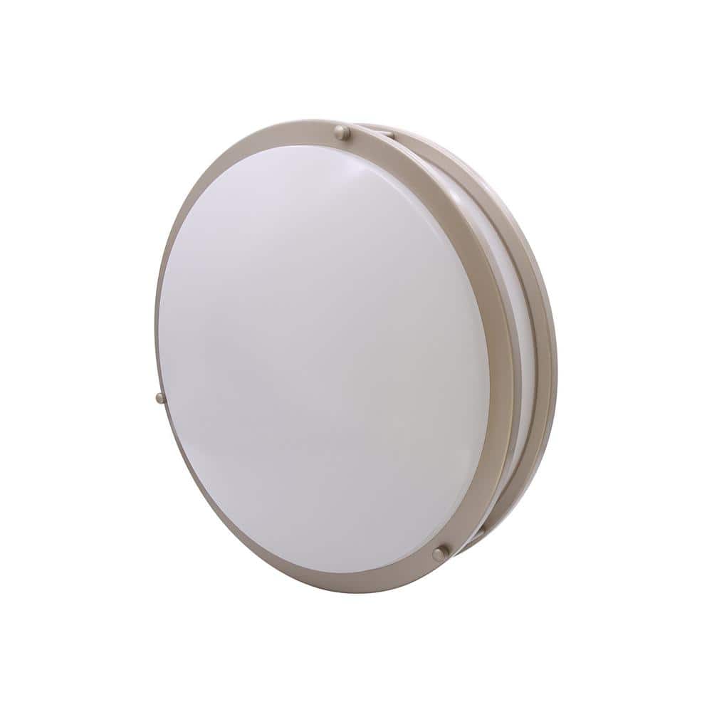 14 in. Silver Dimmable CCT Integrated LED Flush Mount Ceiling Light Fixture - Hercitys