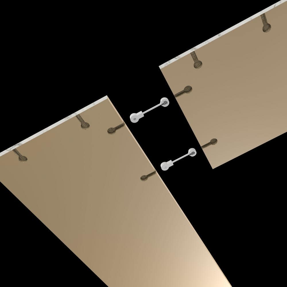 4 ft. L x 1-1/8 in . T Configurable Laminate Countertop in Matte Marmo Eracle with Square Edge - Hercitys