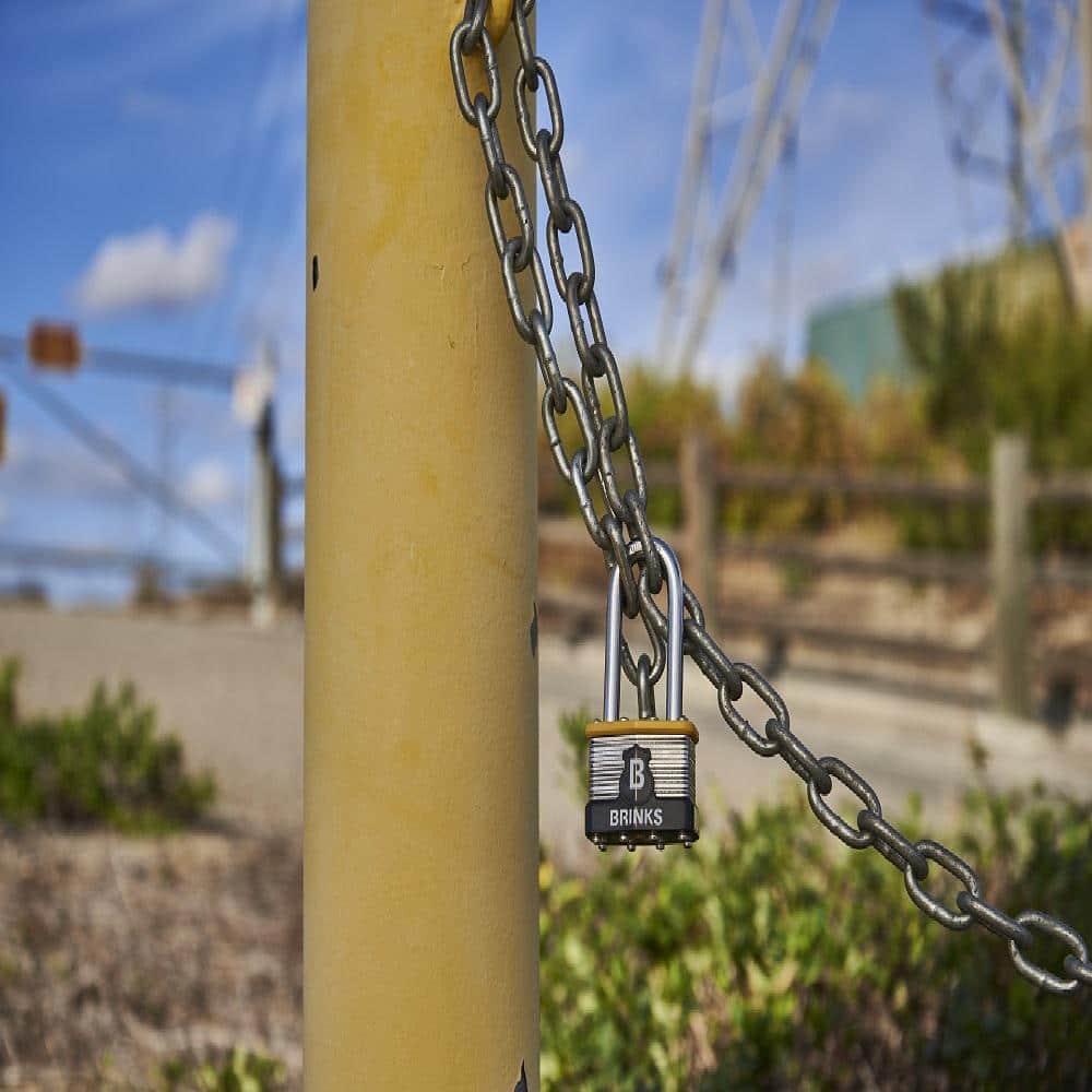 2 in. Stainless Steel Shackle (50 mm) Commercial Stainless Steel Laminated Padlock (4-Pack) - Hercitys