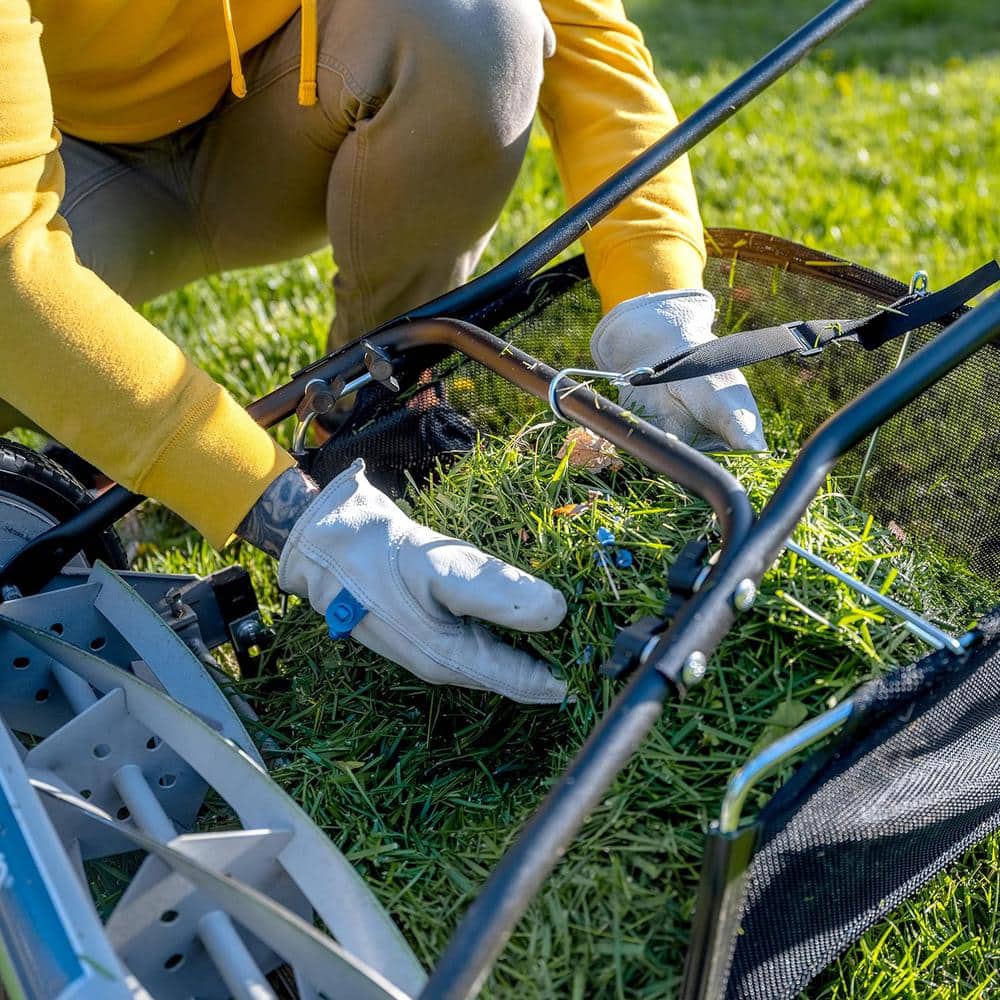 18 in./20 in. Reel Lawn Mower Grass Catcher - Hercitys