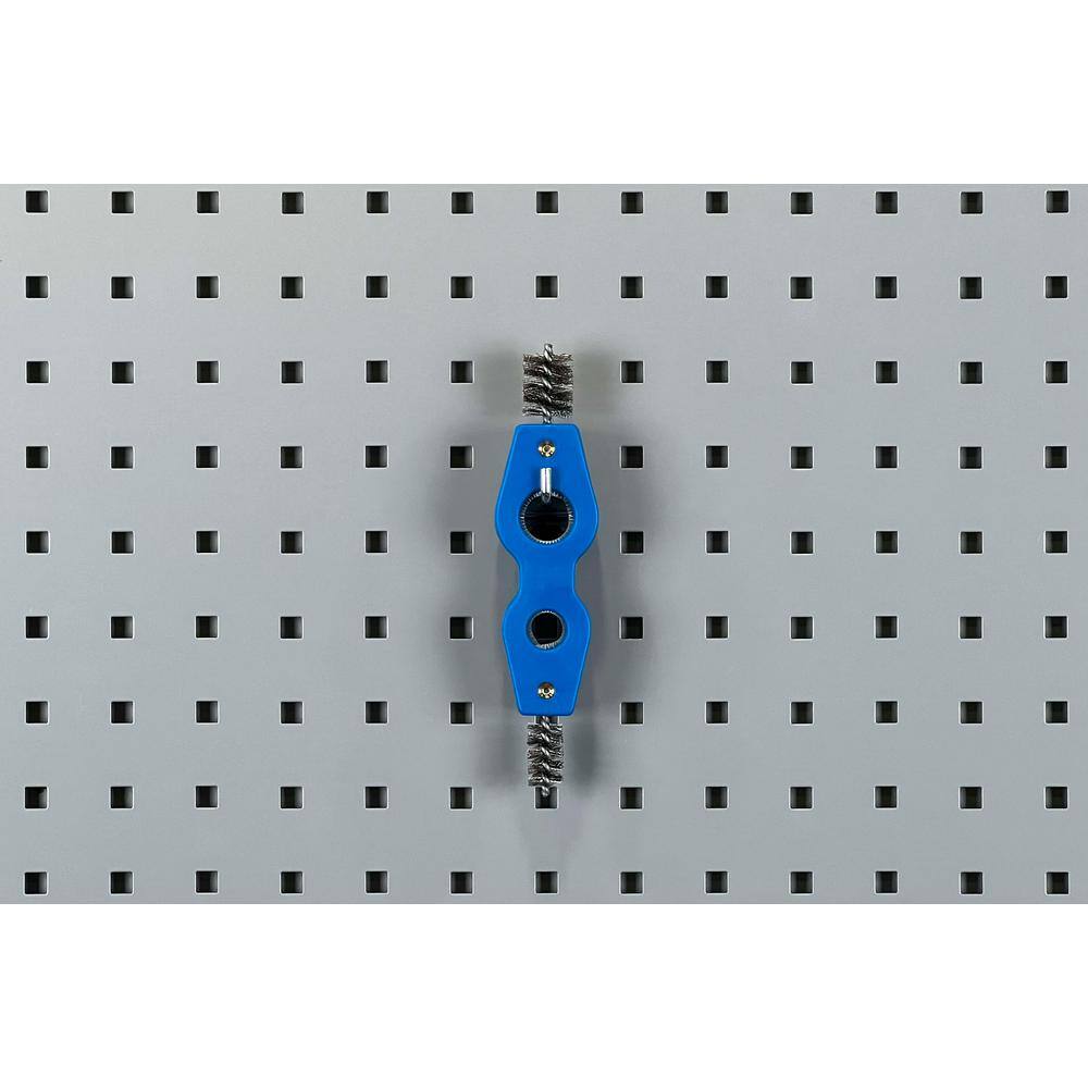 1 in. Single Rod 90 Degree Bend 3/16 in. Dia Zinc Plated Steel Pegboard Hook (5-Pack) - Hercitys