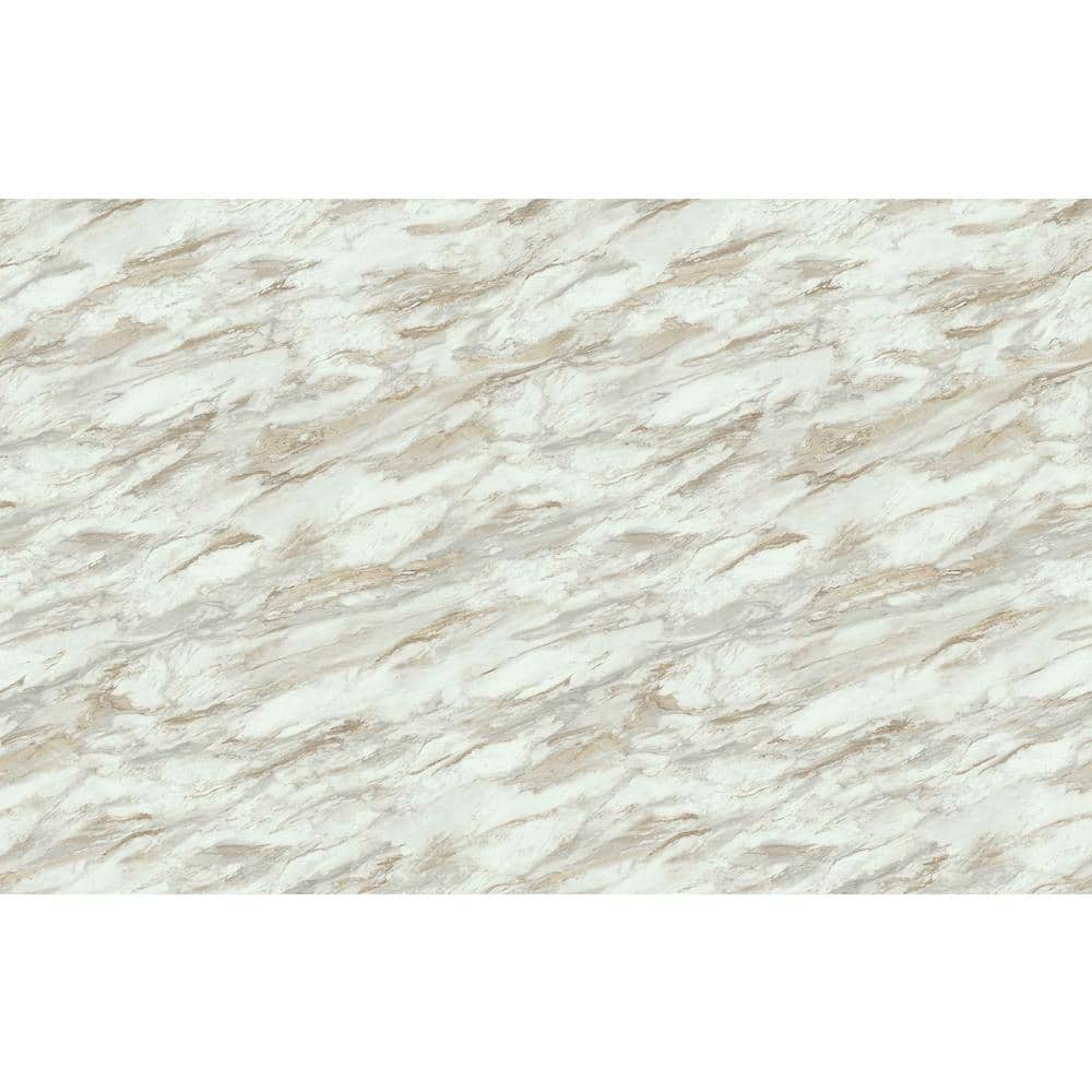 5 ft. x 12 ft. Laminate Sheet in Drama Marble with Premium Textured Gloss Finish - Hercitys