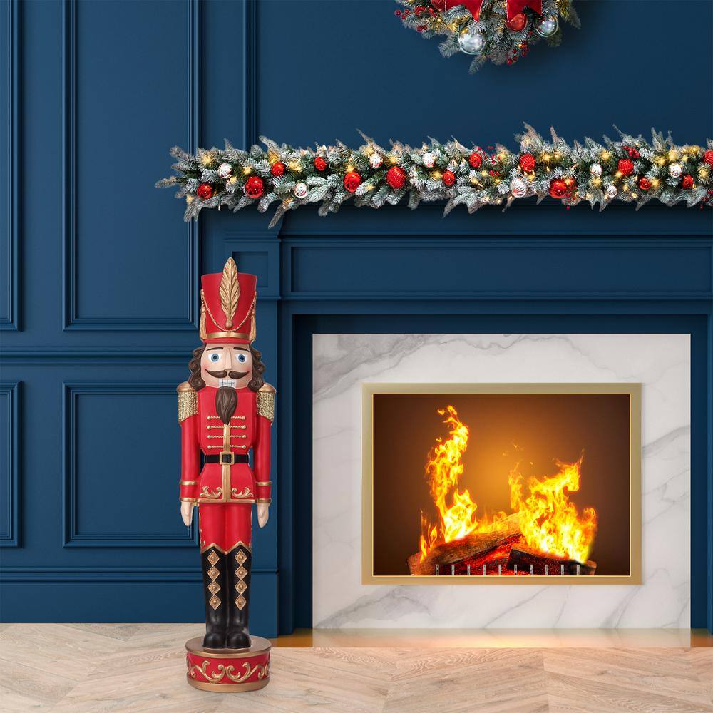 37 in. Dark Red and Gold Christmas Nutcracker - Hercitys