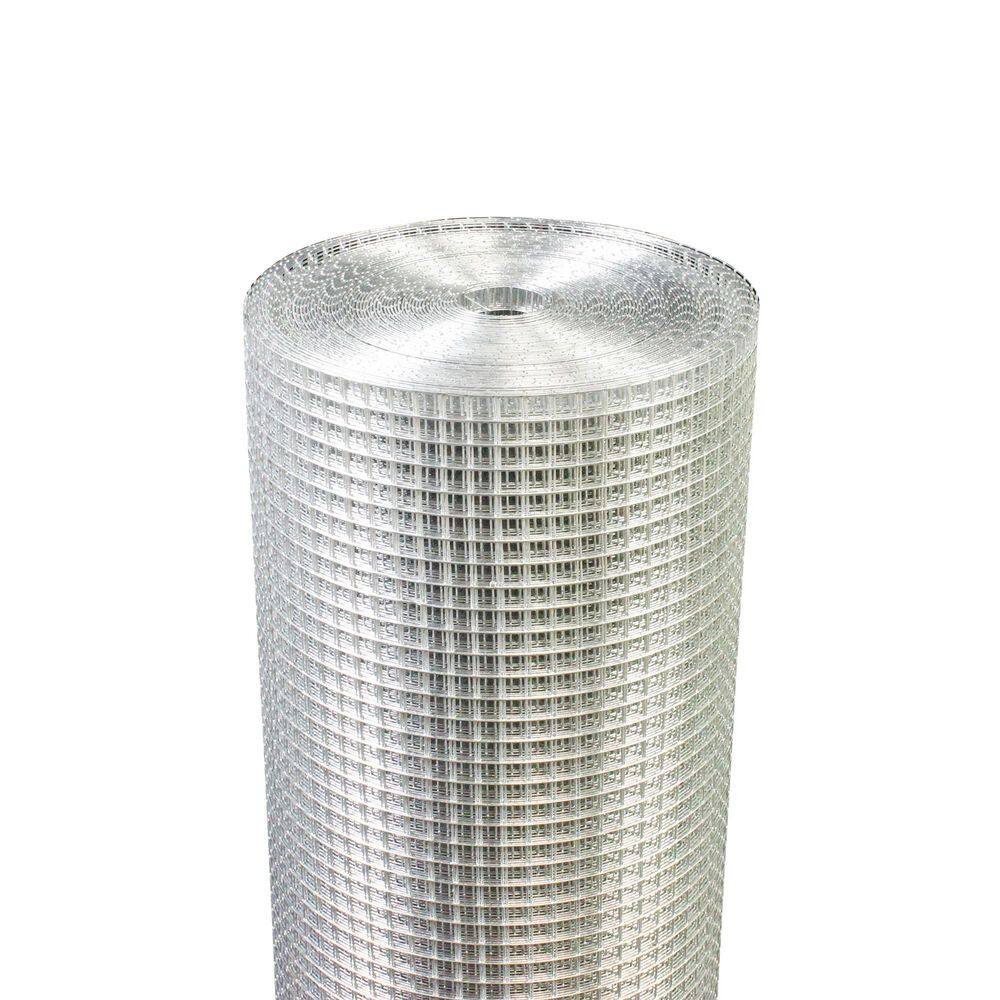 1/4 in. x 48 in. x 50 ft. Hardware Cloth Welded Silver Metal Edging Hot-Dip Galvanized Chicken Wire Fence Garden Plant - Hercitys