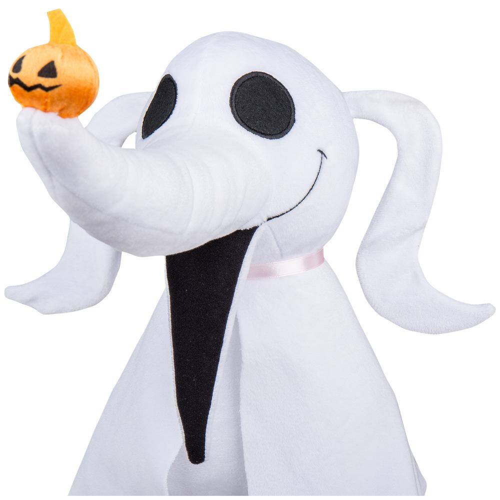13in. Zero with Jack-O’-Lantern Nose Standing Halloween Greeter Sculpture - Hercitys