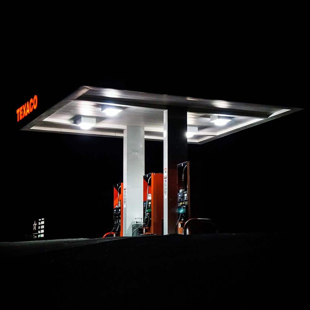 4000 Lumen Integrated LED Selectable 5CCT Bronze Commercial Canopy Flood Light - Hercitys