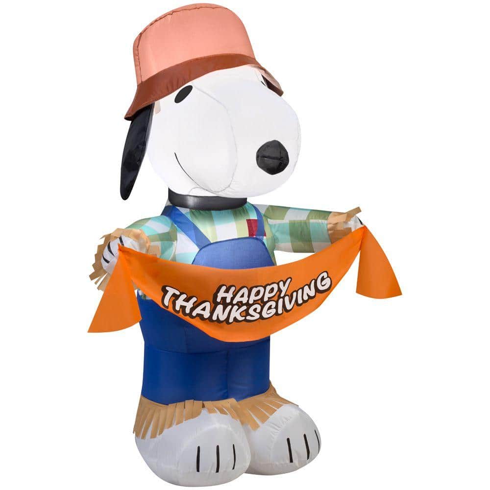 3.5 ft. H Inflatable Snoopy as Scarecrow - Hercitys