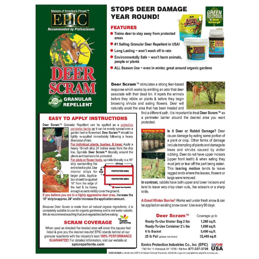 2.5 lbs. Granular Deer Repellent Shaker - Hercitys