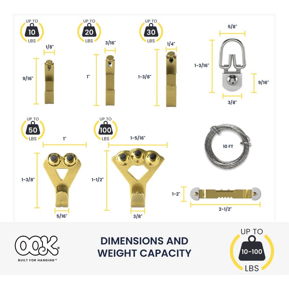 (1-Pack) Medium ReadyNail Picture Hanging Kit - Hercitys