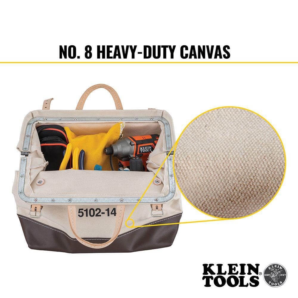 14 in. Canvas Tool Bag - Hercitys