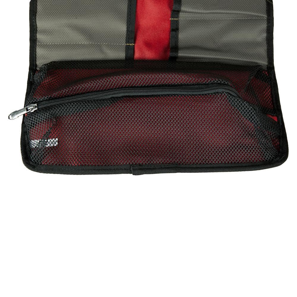 28 in. 16 Pocket Gunmetal Industrial Grade Nailhead Nylon Utility Roll - Hercitys