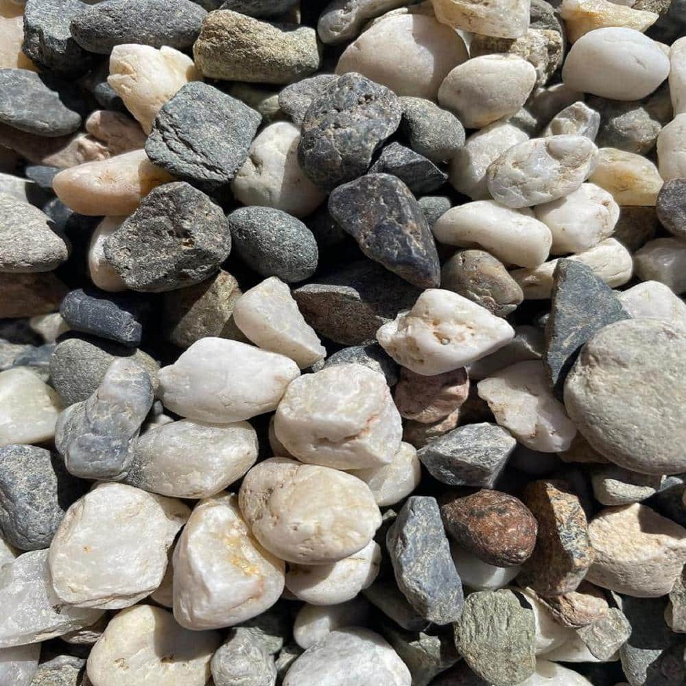 0.50 cu. ft. 40 lbs. 1/2 in. Alpine Blend Decorative Landscaping Pebble - Hercitys