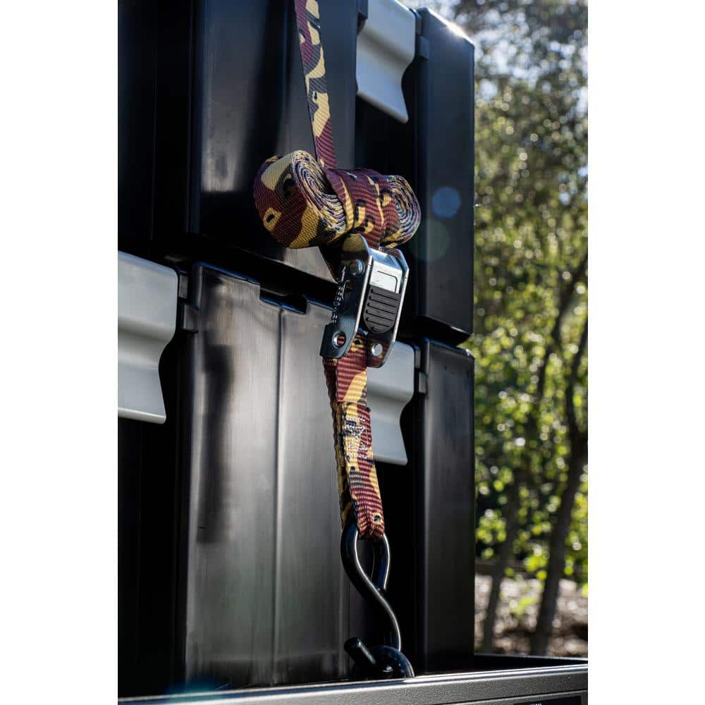 12ft. x 1in. 500lbs. Cam Buckle Tie Down Strap (4 Pack) - Hercitys