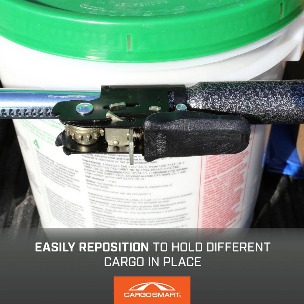 40 in. to 70 in. Adjustable Ratcheting Cargo Bar Rack - Hercitys