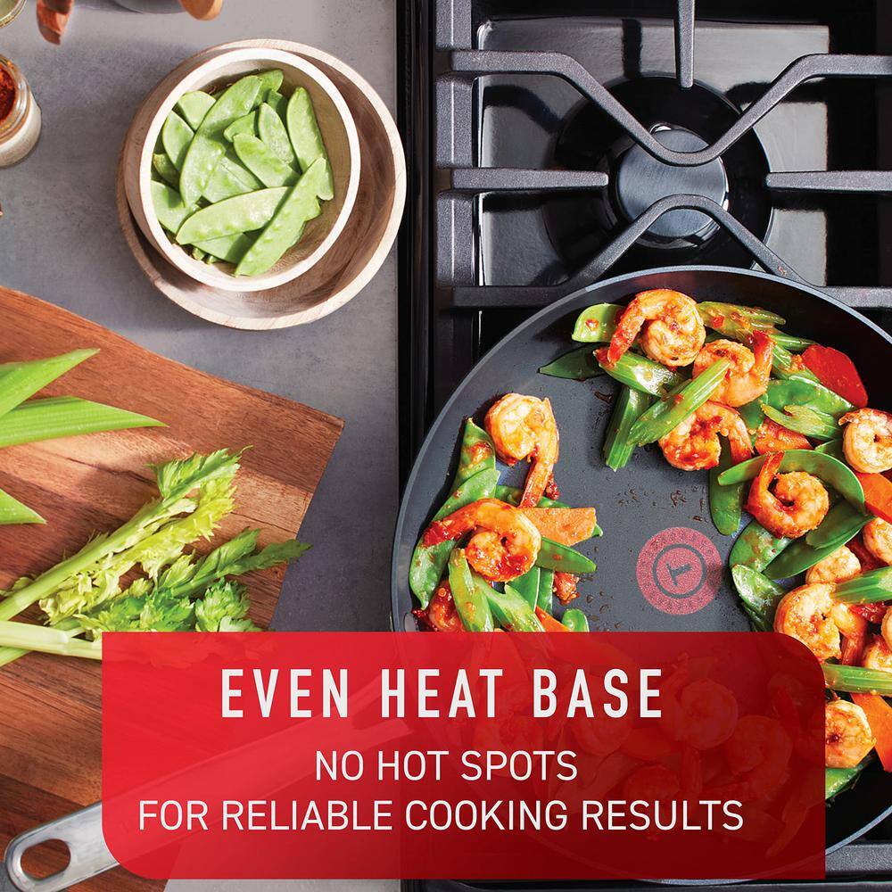 12 in. Platinum Hard-Anodized Aluminum Longest Lasting Nonstick Frying Pan with Safety Stainless Steel Riveted Handles - Hercitys