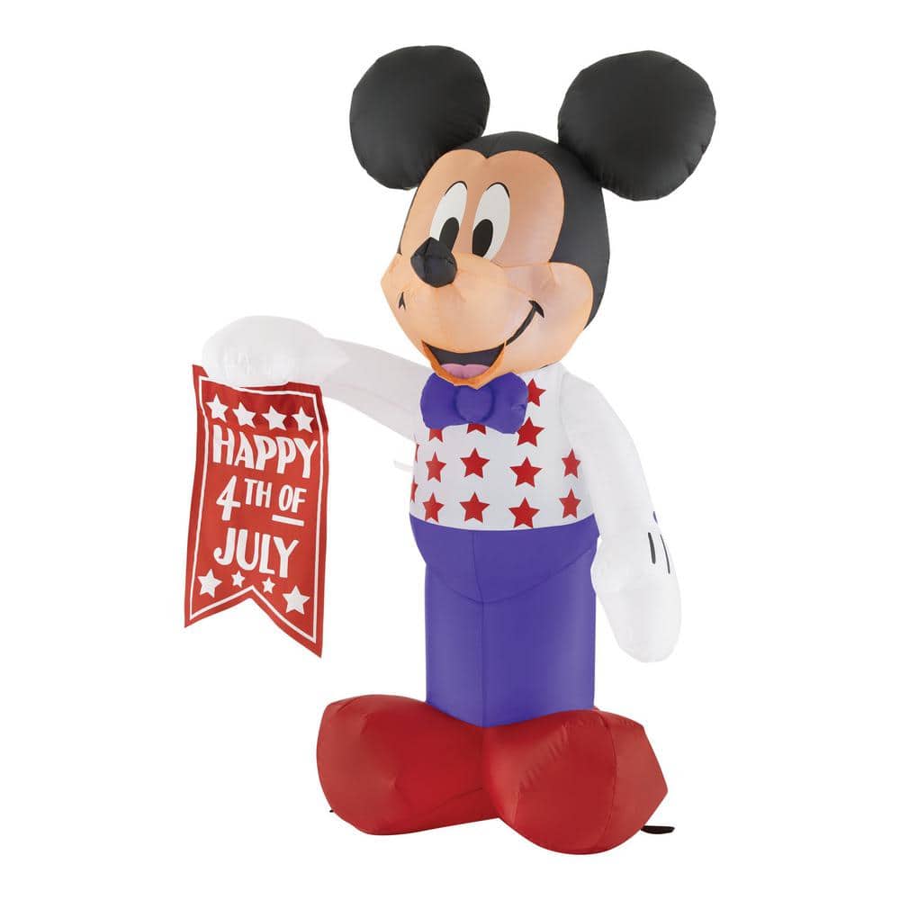 3.5FT Patriotic Mickey with Banner Inflatable - Hercitys