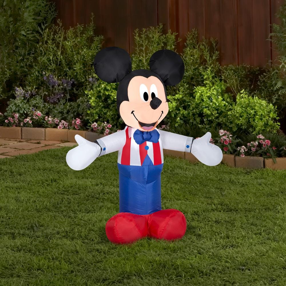 3.5 ft. Tall Airblown Patriotic Mickey - Hercitys