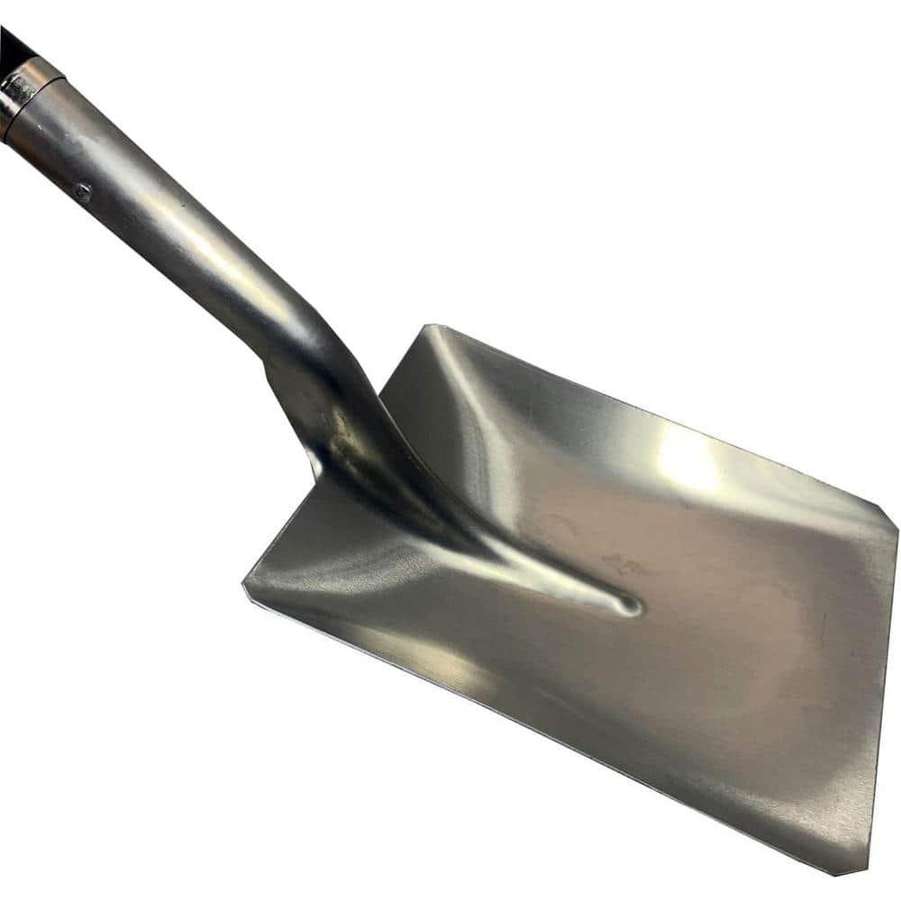 46 in. L Durable Fiberglass Handle Large Aluminum Square Head Shovel, Ashman Snow Shovel Square Aluminum (6-Pack) - Hercitys