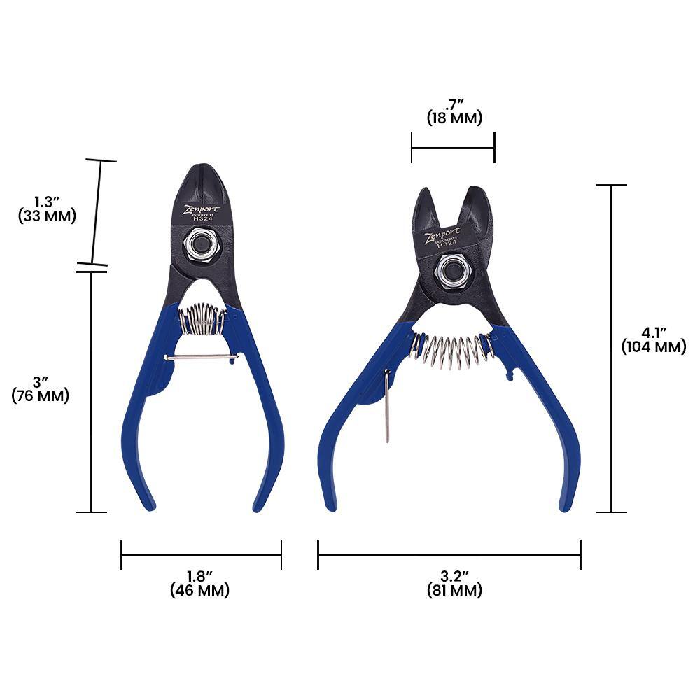 4.5 in. L Chromoly Steel Ergonomic Clementine Citrus/Apple Fruit Clippers - Hercitys