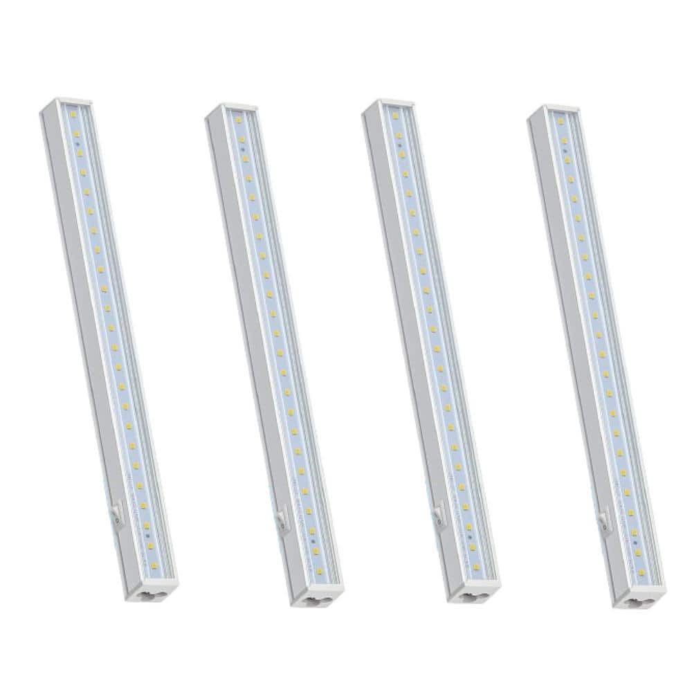 20-Watt Grow LED Light Bulb White Specialty Code Full Spectrum Grow Light 1ft T5 Grow Light Strip Plug and Play (4-Pack) - Hercitys