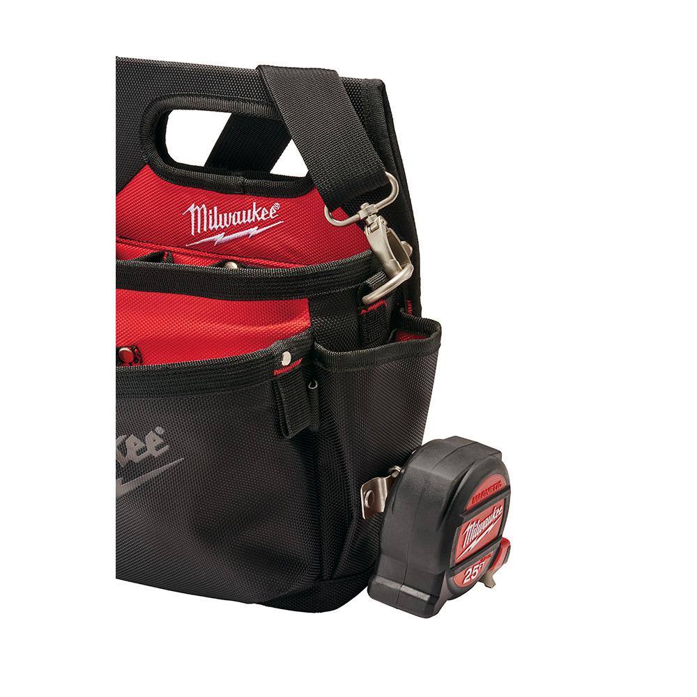 15-Pocket Electricians Tool Holder with Quick Adjust Belt and FASTBACK Compact Utility Knife - Hercitys