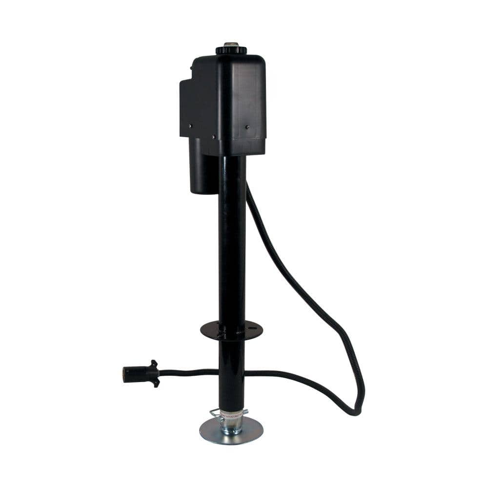 3500 Electric Tongue Jack with 7 Way Plug in Black - Hercitys