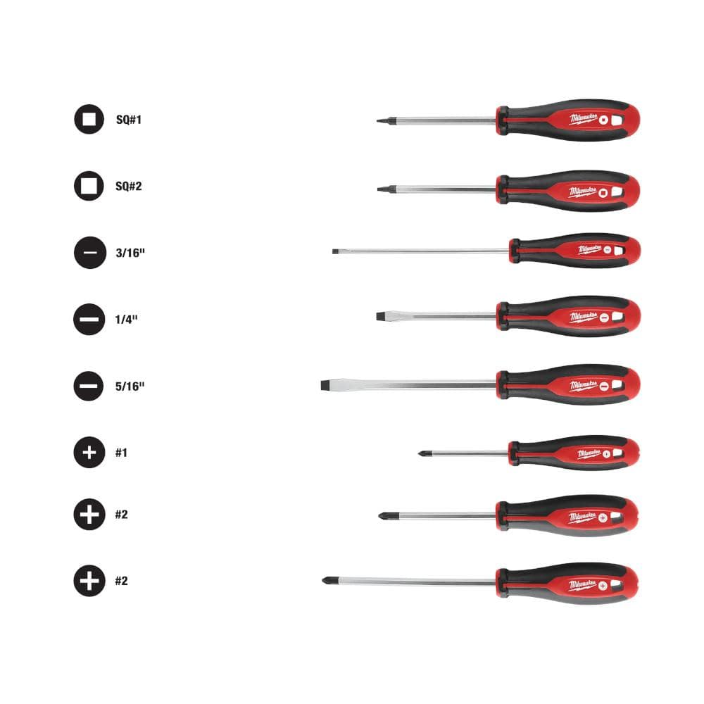 15 in. Packout Tote with Screwdriver Set (8-Piece) - Hercitys