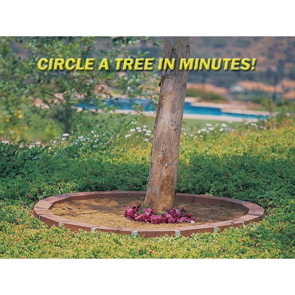 20 ft. Decorative Plastic Brick Edging with 4 Solar Lighted Bricks - Hercitys