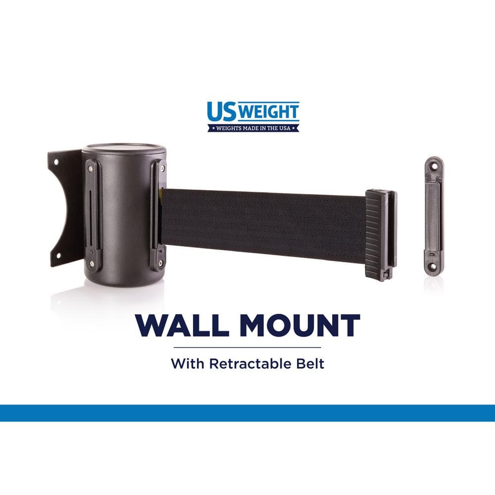 13 ft. US Weight Wall Mount with Caution Retractable Belt - Hercitys
