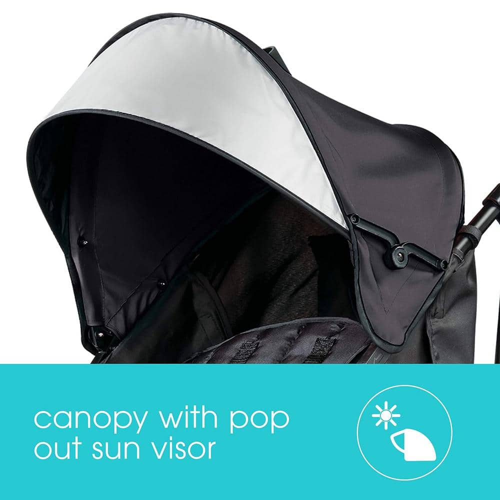 3D lite Convenience Stroller in Jet Black - Hercitys
