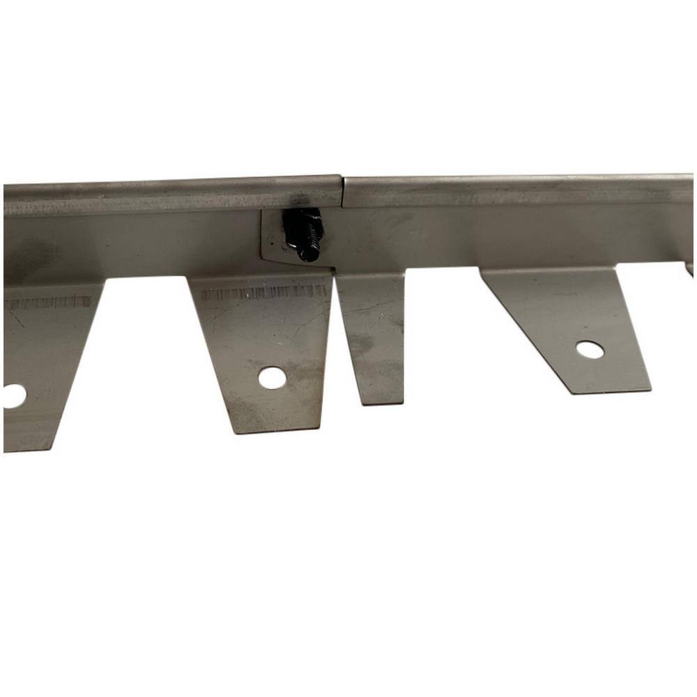 40 in. L x 2 in. W x 1.2 in. H Stainless Steel Garden Edging (Set of 6-Piece) - Hercitys