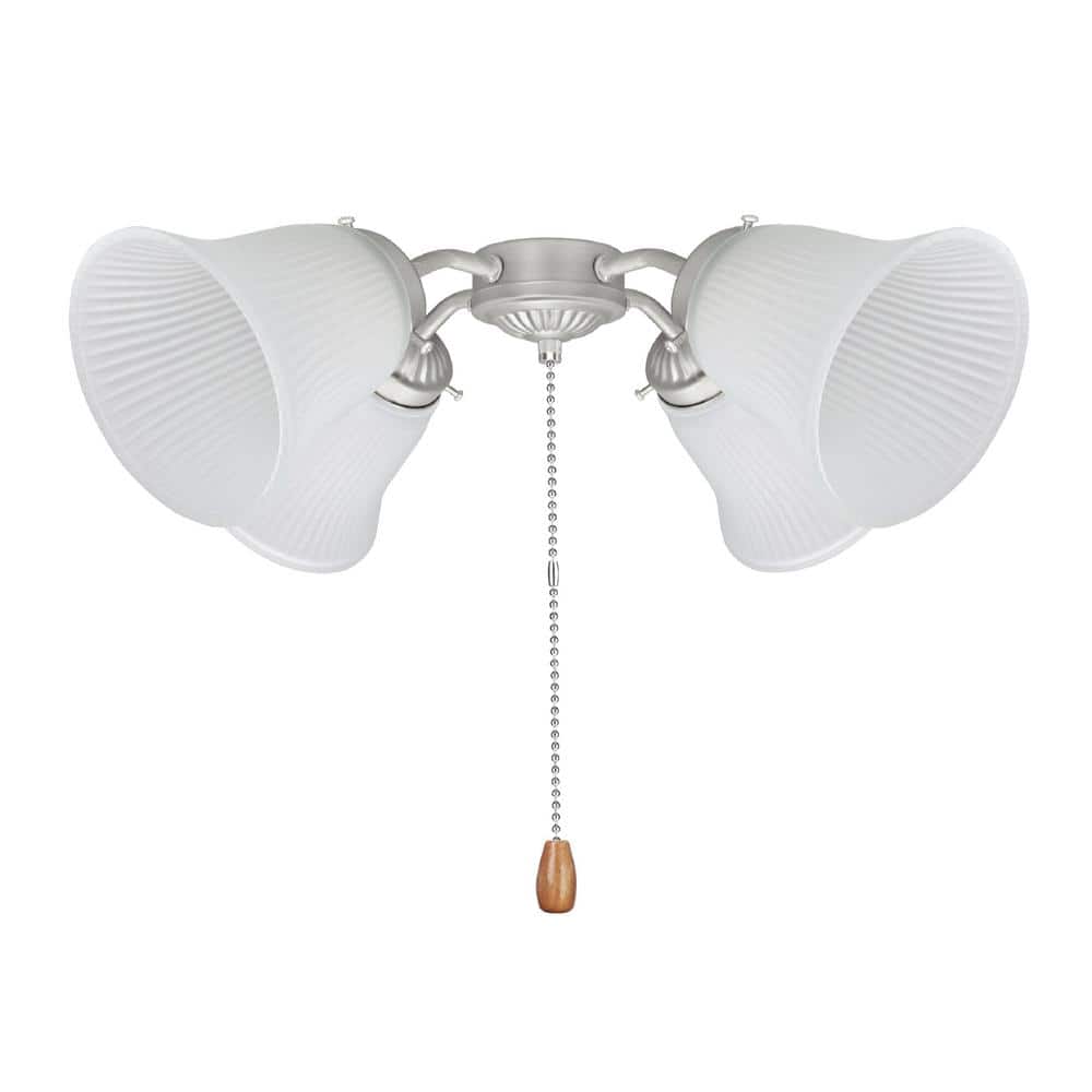 4-5/8 in. Frosted Ribbed Ceiling Fan Replacement Glass Shade (4-Pack) - Hercitys