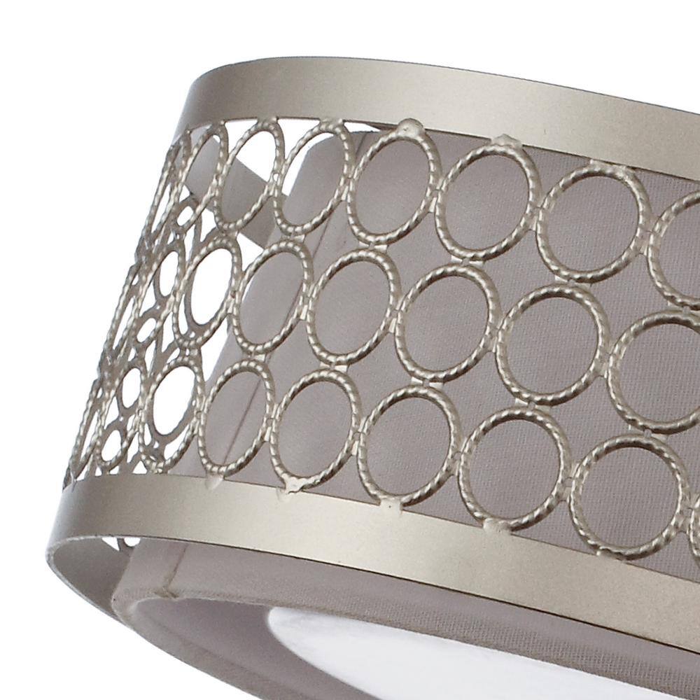 15.4 in. 23-Watt Integrated LED Flush Mount with Shade - Hercitys