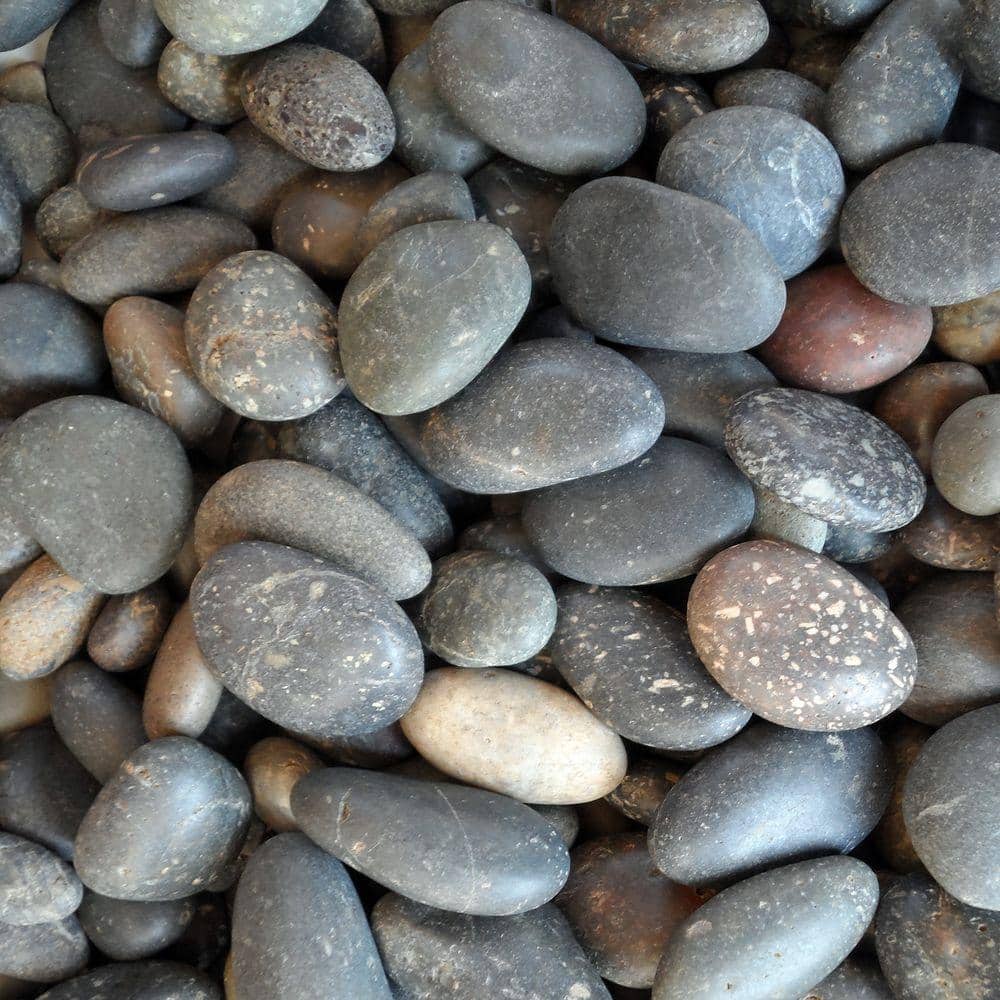 0.50 cu. ft. 40 lbs. 5/8 in. to 7/8 in. Mixed Mexican Beach Pebble - Hercitys