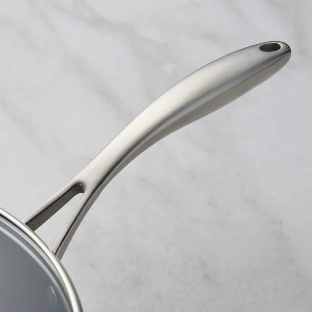 5.5 qt. Hard-Anodized Aluminum Nonstick Covered Deep Saute Pan - Hercitys